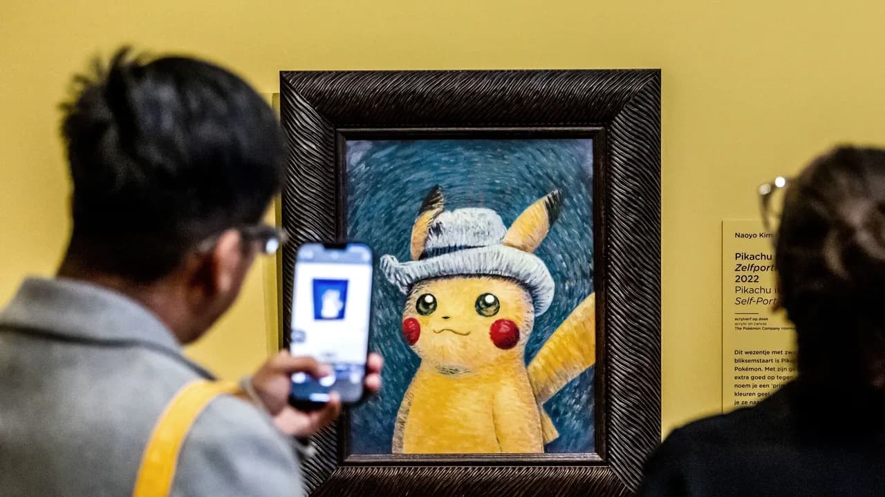 Van Gogh Museum stopt om veiligheidsredenen met gewilde Pokémonkaart