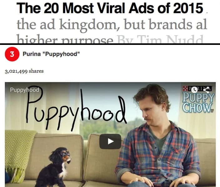 BuzzFeed Ad For Purina #3 Most Viral Ad Of The Year