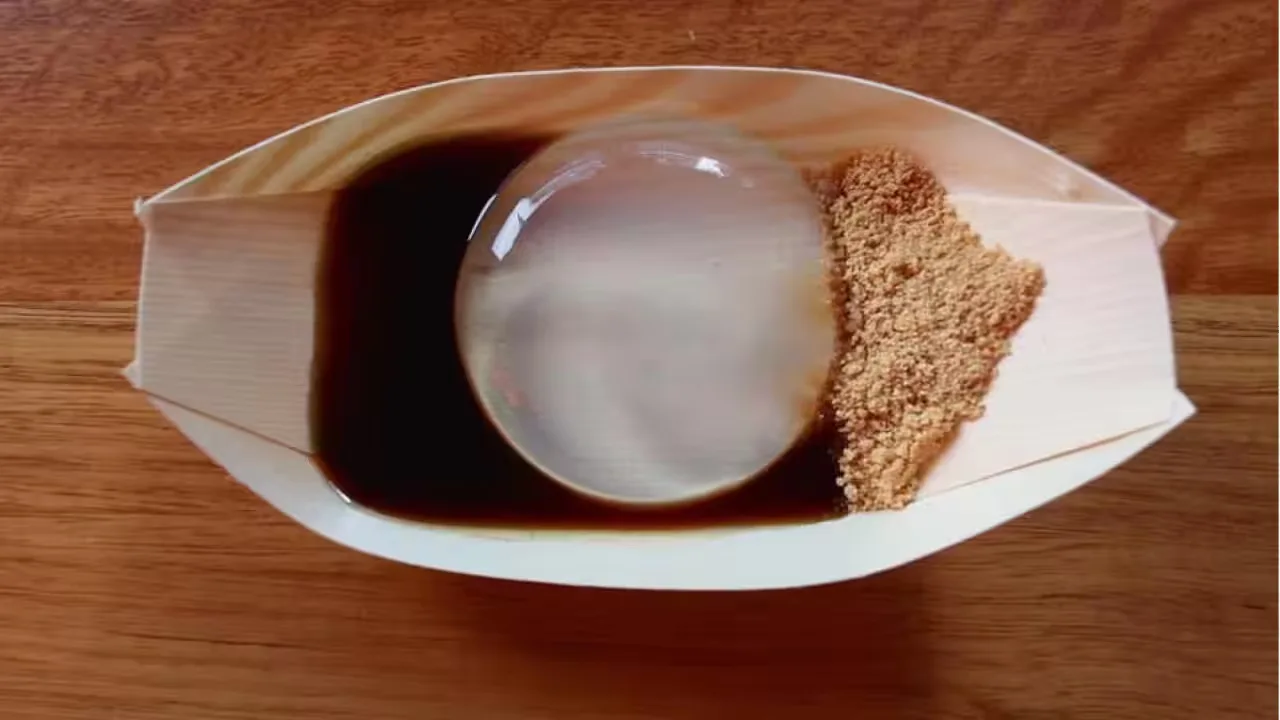 The raindrop cake inspired by Japan and created by a New York chef has arrived in Australia, and people can't wait to taste the translucent dessert.