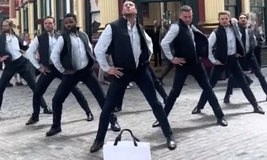 Reiss Hops on the 'Finance Bro' TikTok Trend with a Flashmob