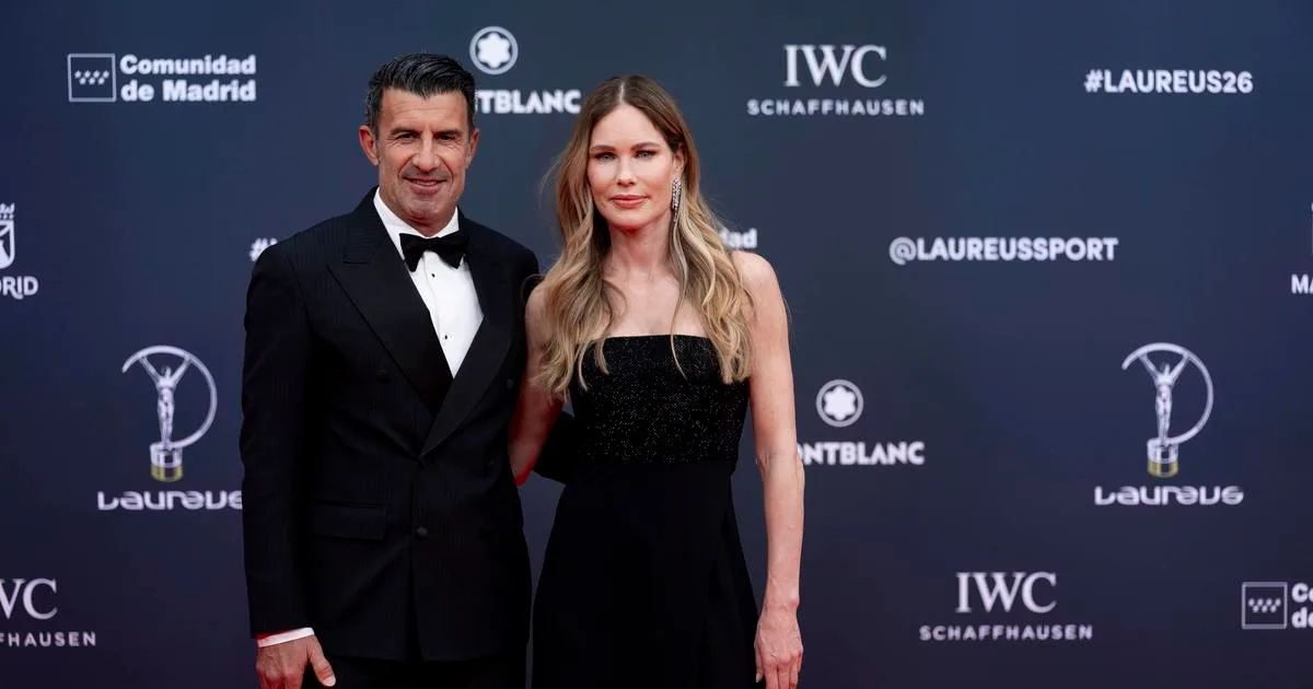 Luís Figo com a mulher Helen Svedin