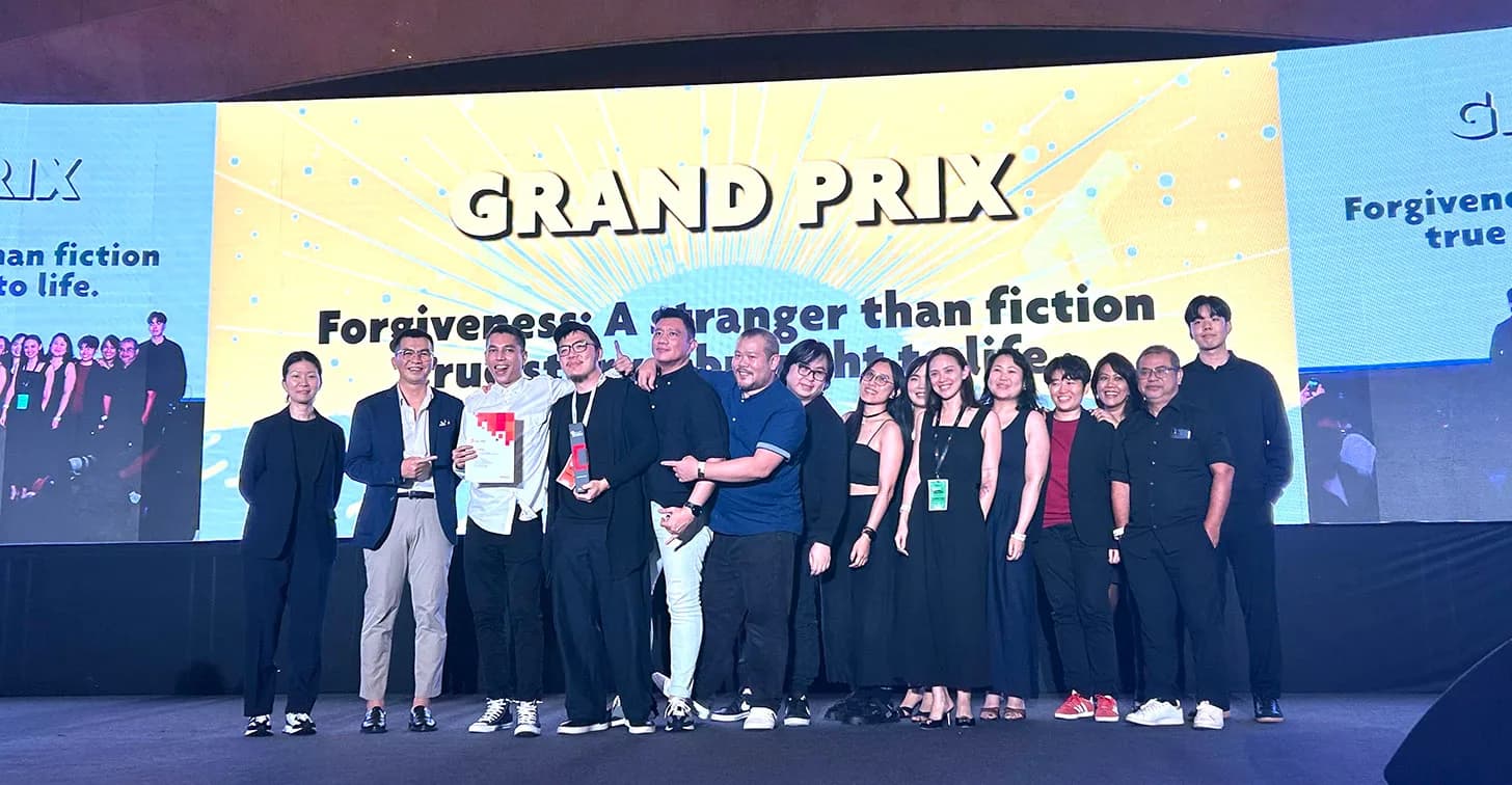 THE SHOUT GROUP/FCB SHOUT wins the Grand Prix at MDA’S D-Awards for RHB Bank’s ‘Forgiveness’