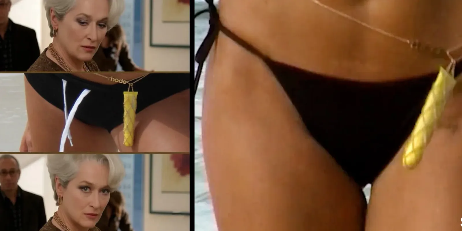 "Looks like a tampon": Hailey Bieber's lip tint waist chain is getting clowned on