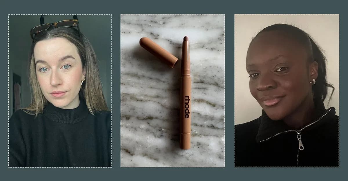 Editors wearing Rhode Peptide Lip Shape lip liner