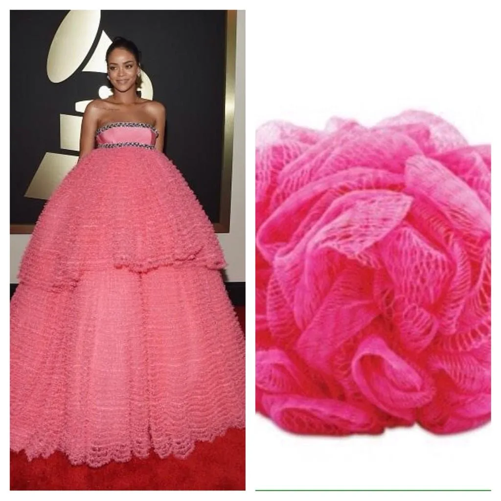 Rihanna vs a bath loofah! Who wore it better?? http://t.co/K4qqlf2NW7