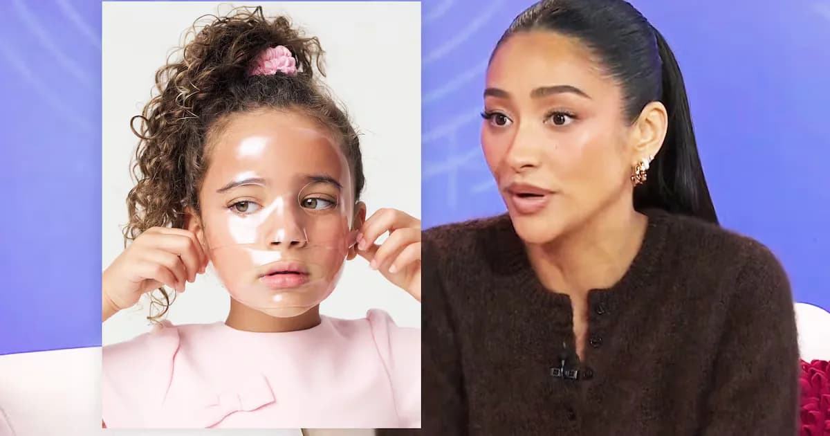 Shay Mitchell and Rini Kids’ Skincare face mask.