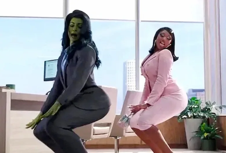 She-Hulk BTS Photos Reveal How Tatiana Maslany Became A 6-Foot-7 Dance Partner For Megan Thee Stallion - TVLine