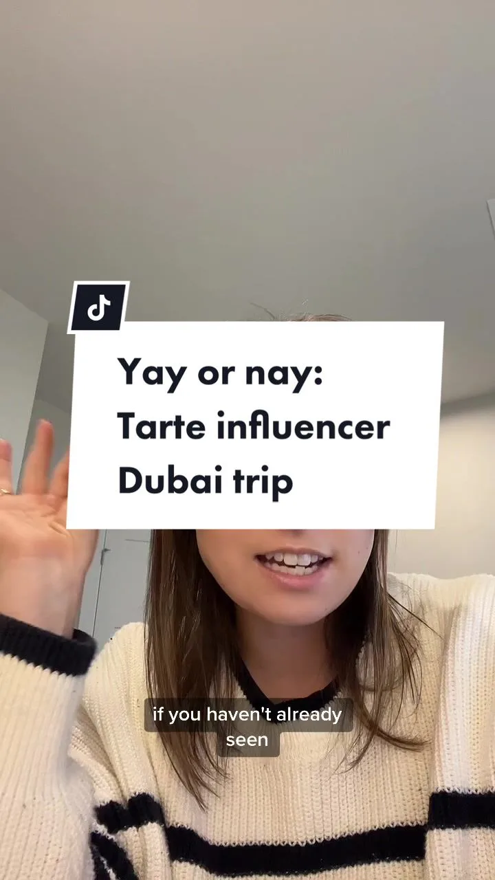#stitch with @christineabrahamm my thoughts on this Tarte influencer trip to Dubai