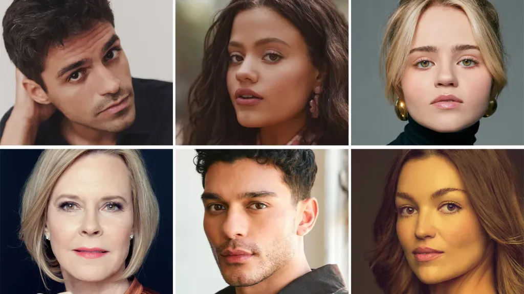 Sean Teale, Sarah Jeffery, Megan Stott, Lili Simmons, Anthony Keyvan, and JoBeth Williams