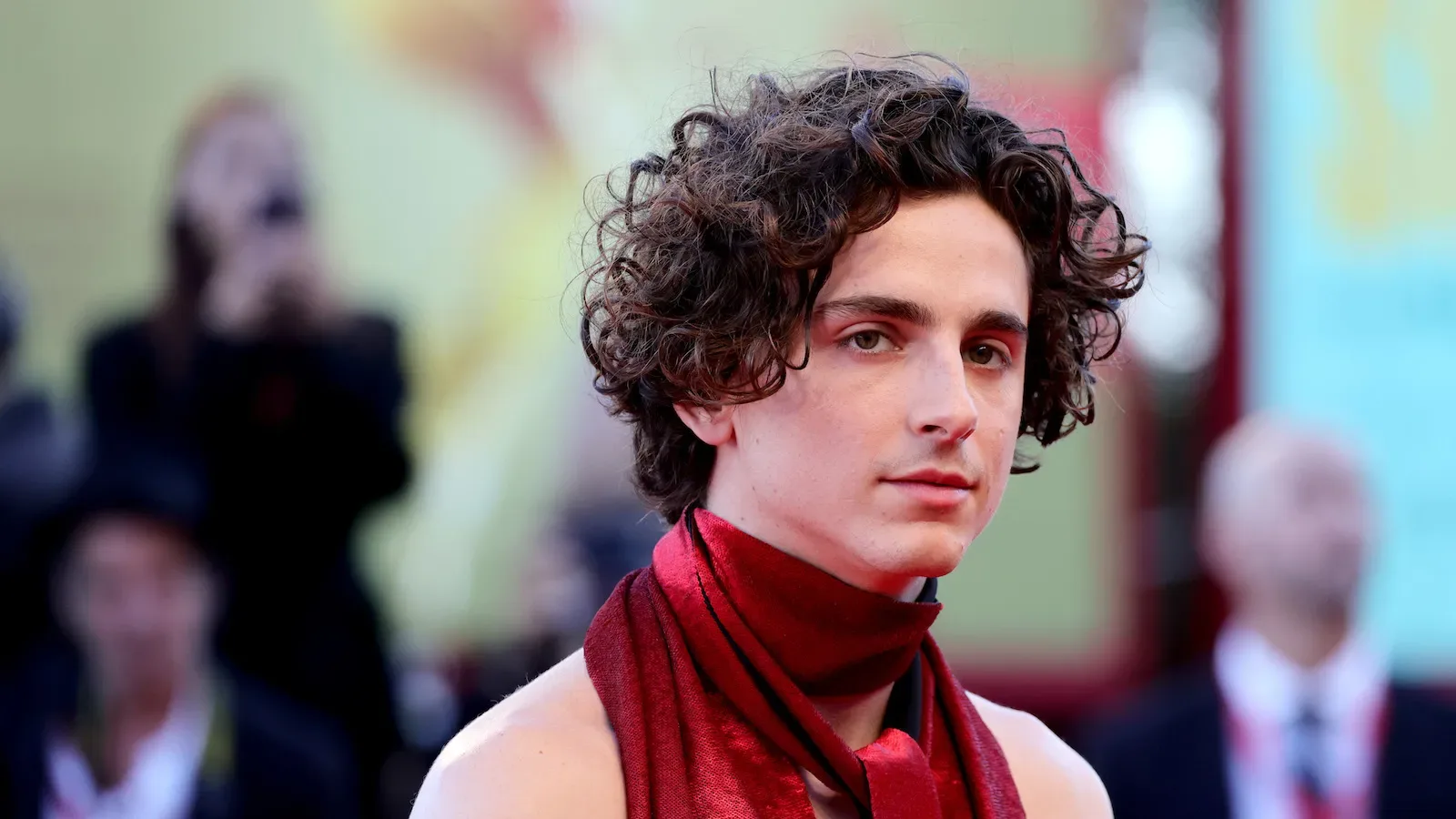 Timothée Chalamet's blood-red jumpsuit heats up Venice Film Festival