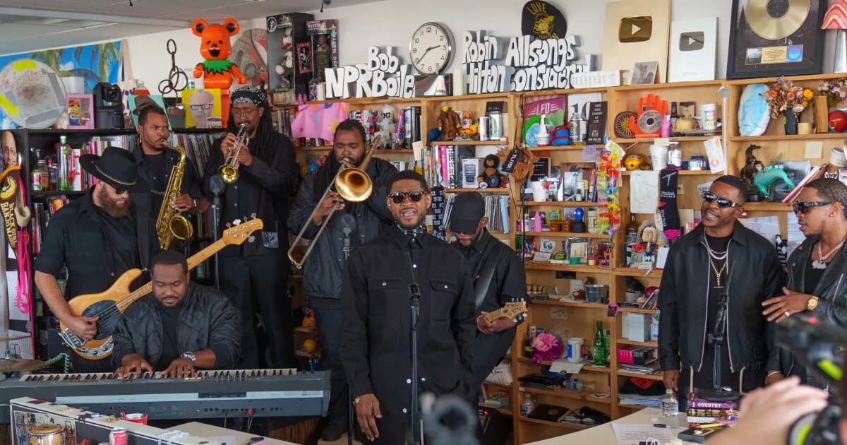 Usher performs a Tiny Desk concert during our 2022 Black Music Month takeover.