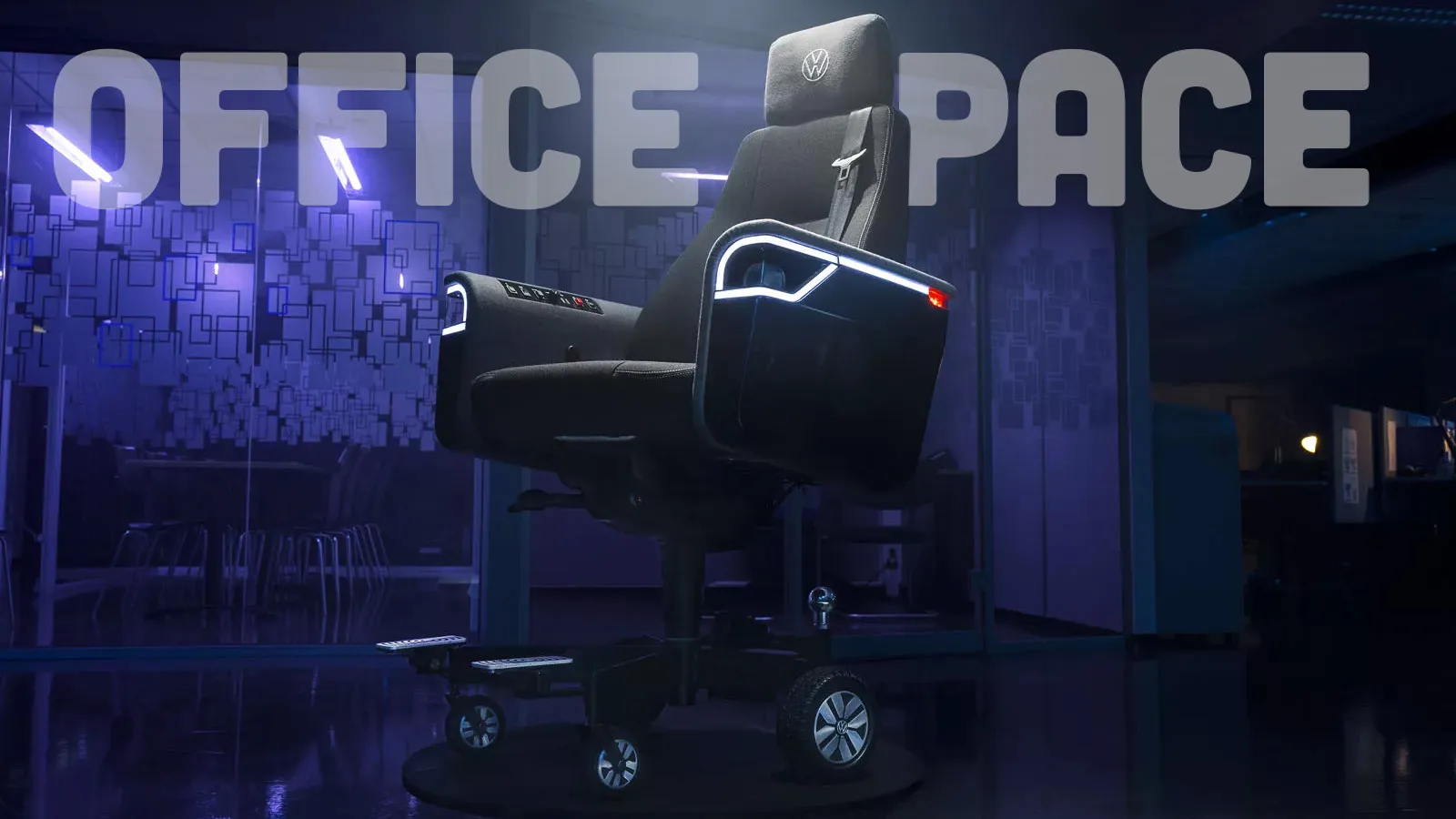 Volkswagen Norway Developed A 12 MPH Motorized Office Chair With Lights And All The Gadgets - The Autopian
