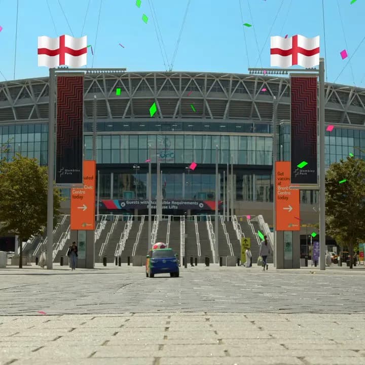 WOWEEEE!!! Congratulations @Lionesses! After all those years of singing it... it's finally come home!! ⚽️🎉 Let me know if you need me to carry the trophy for you. 🏆 #ENG #WEURO2022 - Tiny Buzz 🚐⚡️