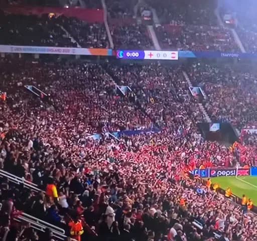 Here it is! My big moment! I hope I did you proud @WEURO2022 🥰 #OldTrafford #WEURO2022 – Tiny Buzz 🚐⚡️⚽️