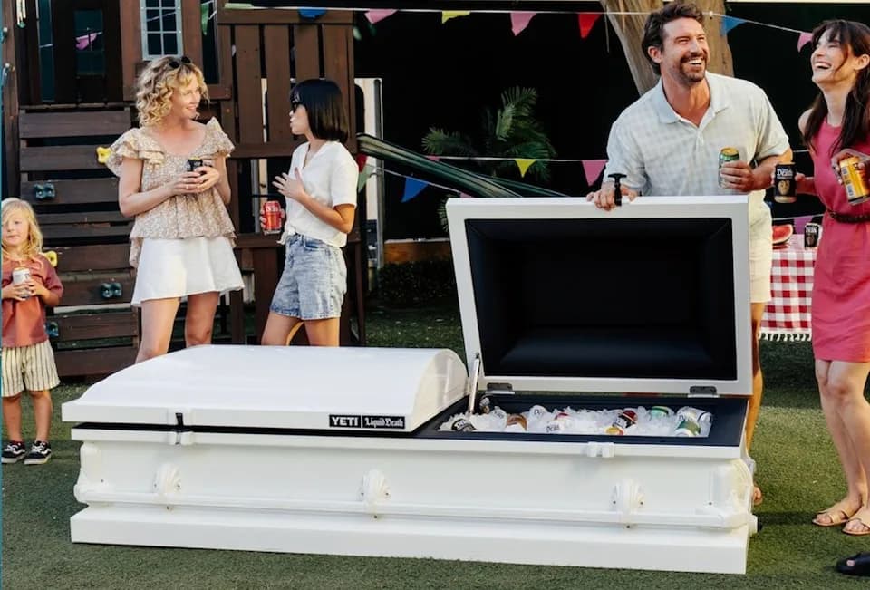 Liquid Death’s Casket Cooler Keeps Drinks Cold ‘For an Eternity’ | Muse by Clios