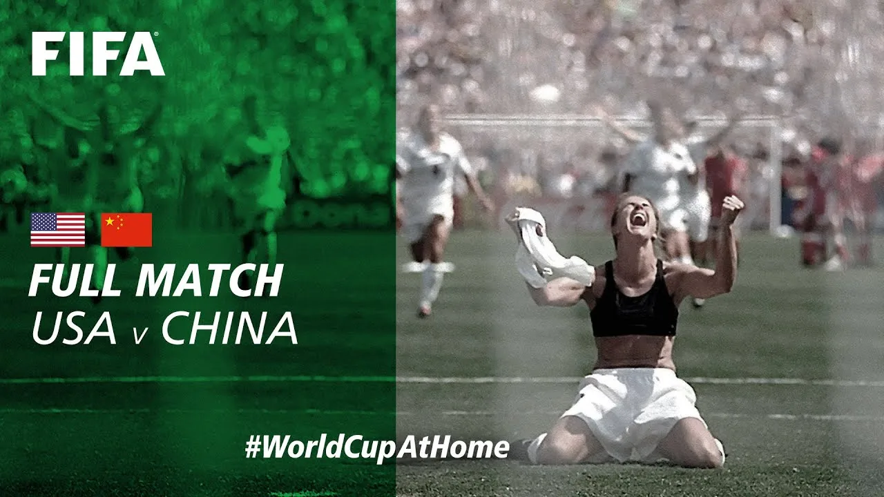 FIFA's full-match video of the 1999 Women's World Cup final, USA v China