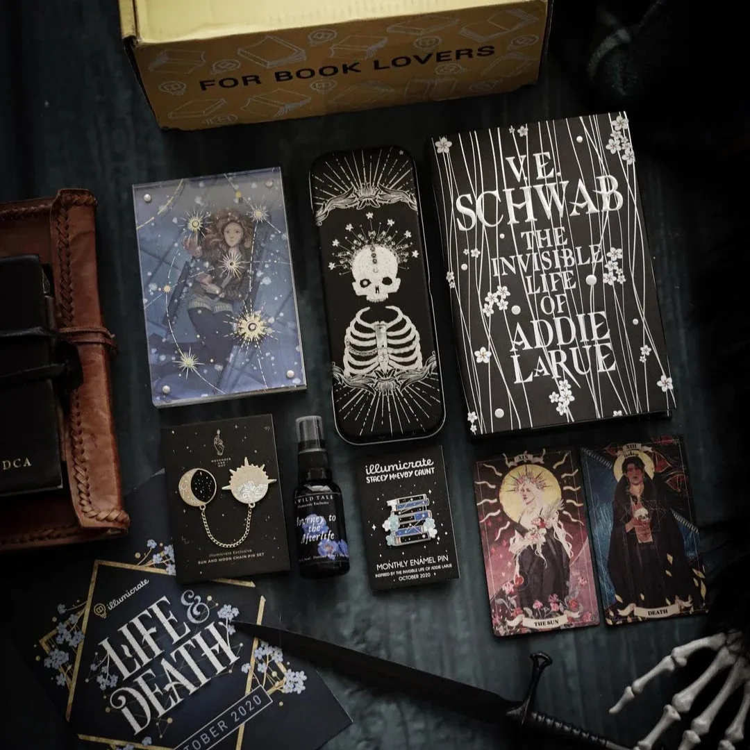 Illumicrate's exclusive Addie LaRue edition and merchandise