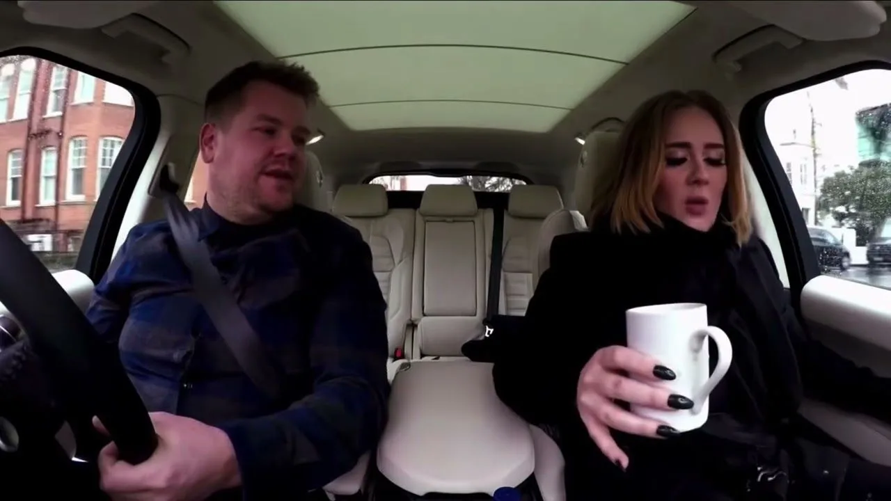 The full Carpool Karaoke segment with Adele singing and rapping alongside James Corden.