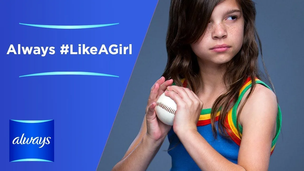A filmed comparison of how older participants and young girls acted when asked to do things like a girl.