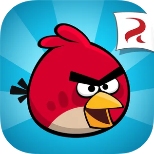 Angry Birds app icon with the red bird