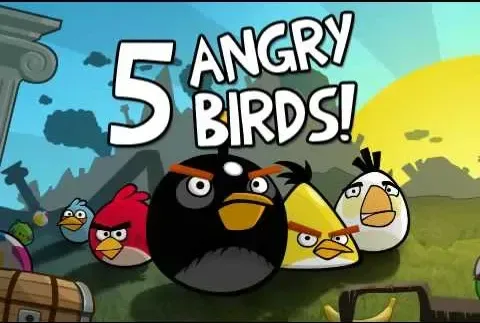The five birds in the in-game trailer