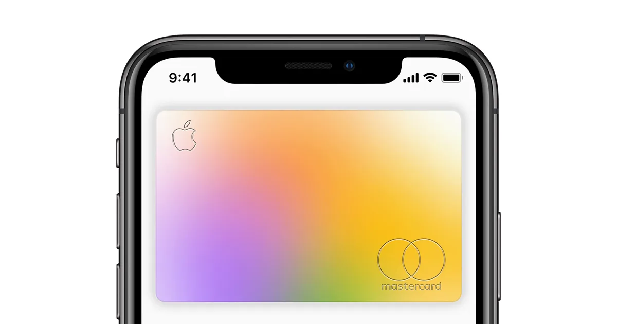 Official launch photograph of Apple Card in the iPhone Wallet interface.