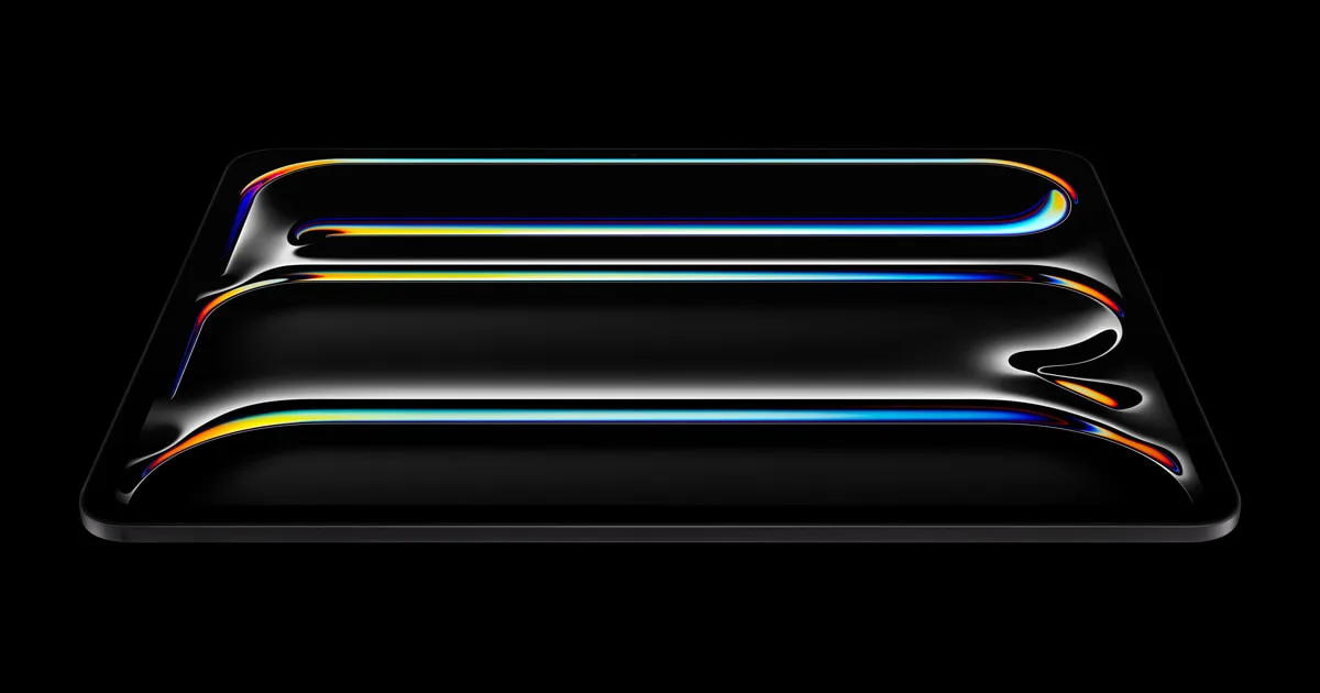 Apple's official launch image of the M4 iPad Pro advertised in Crush!.