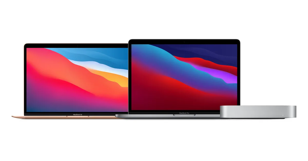 Apple’s official M1 MacBook Air, Pro and Mac mini product photos