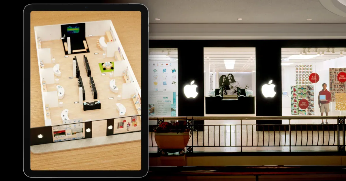 AR reconstruction of the 2001 Tysons Corner store