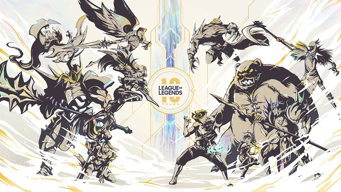 League of Legends champions in art from Riot's 2019 announcement of the series.