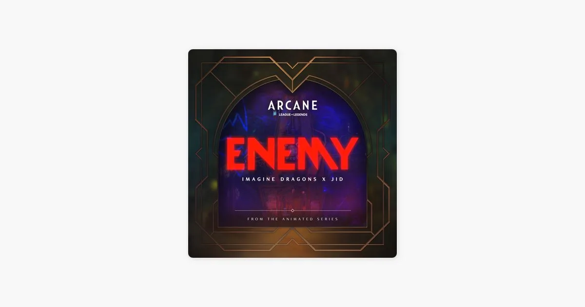 Cover of the 'Enemy' single by Imagine Dragons and JID.