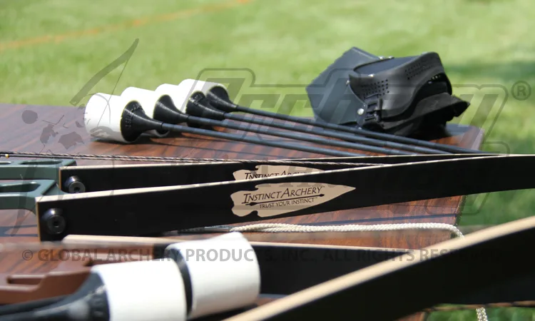 The bows and modified foam-tipped arrows used when Archery Tag was introduced, from the owner’s history.
