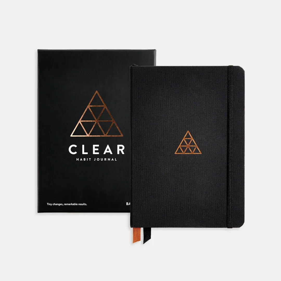 Baronfig's Clear Habit Journal, made in collaboration with James Clear.