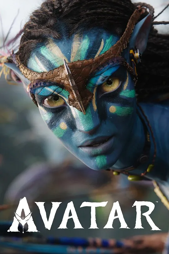 Avatar poster: a Na'vi face