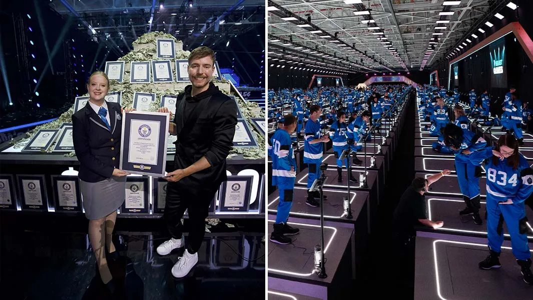 MrBeast broke an astonishing 44 records during filming for Amazon’s Beast Games