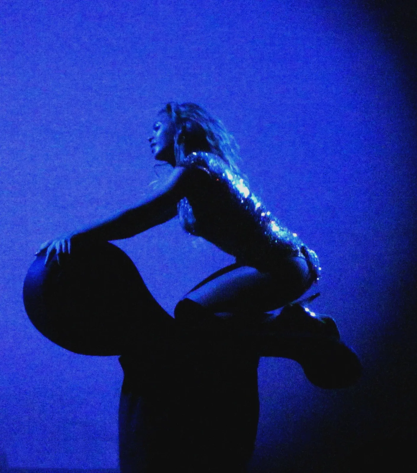 Beyoncé performing in London on March 6, 2014, during the album’s tour period.