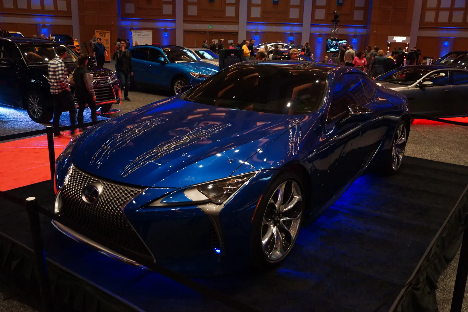 Black Panther Lexus LC 500 display at the Twin Cities Auto Show, March 2018; CC BY 2.0.