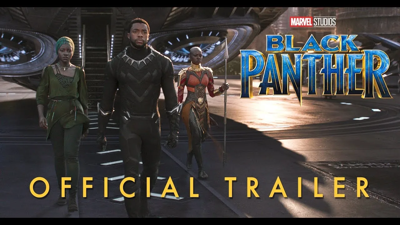 Title card from the Black Panther official trailer.