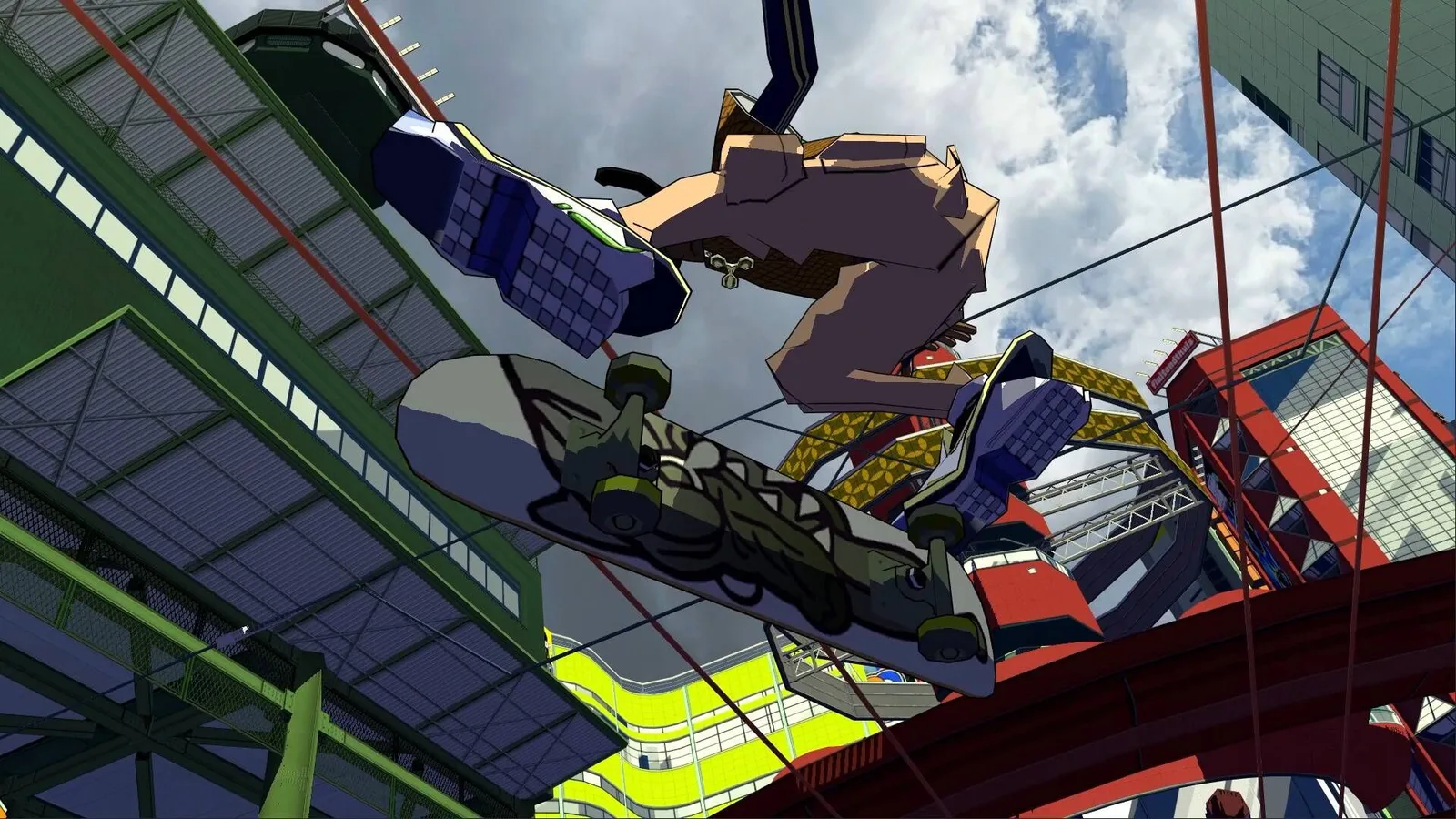 A Hyperfunk doing a cool kickflip. Kickflips are always cool.