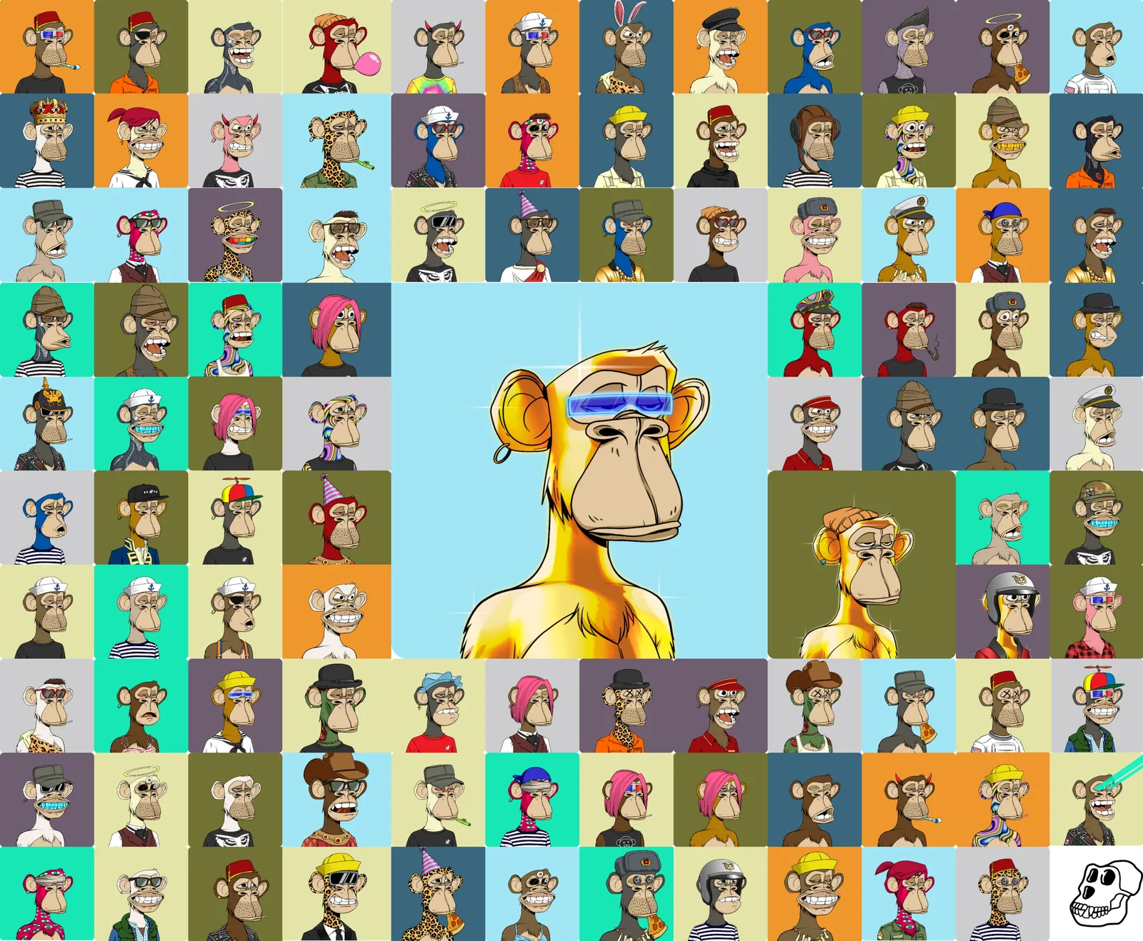 Sotheby's official lot page showing the original ape portraits offered at its September 2021 auction.