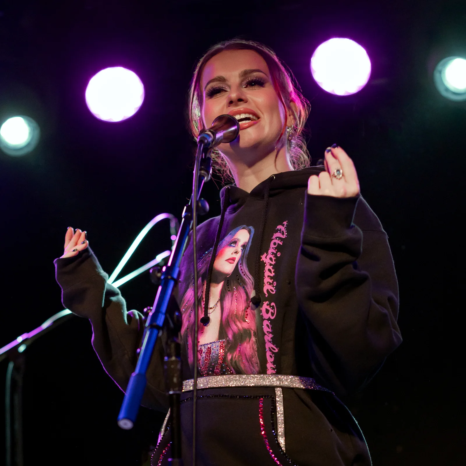 Abigail Barlow performing in 2024; afterlife portrait, not a season-one production image.