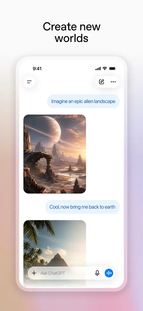 Current official ChatGPT iOS screenshot from OpenAI’s Apple App Store listing.