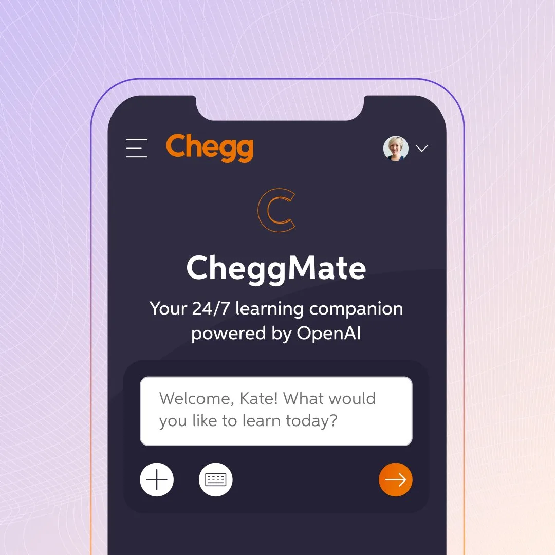 Today, we are announcing CheggMate, a new AI-enhanced learning service built with @OpenAI's most advanced model GPT-4 on our leading personalized learning platform.