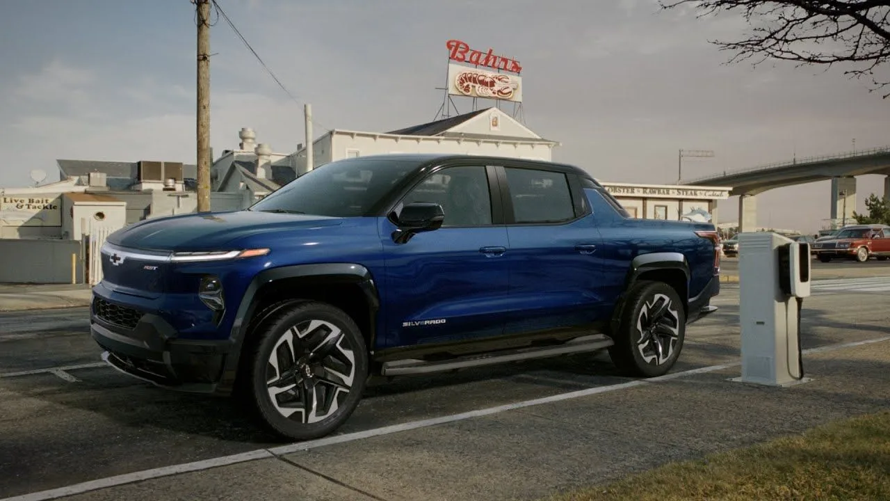Meadow retraced Tony’s opening drive in a Silverado EV, then reunited with A.J. at a restaurant.