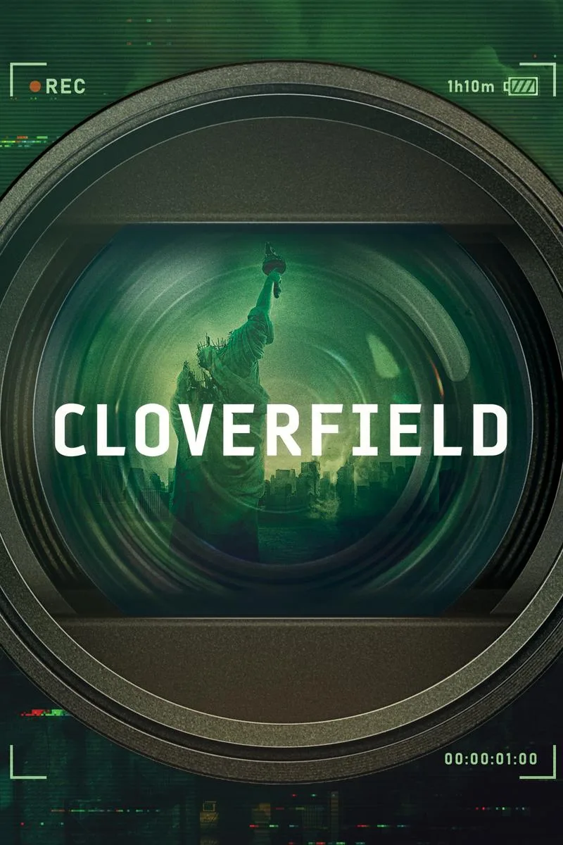 Cloverfield poster showing the Statue of Liberty through a camera lens.
