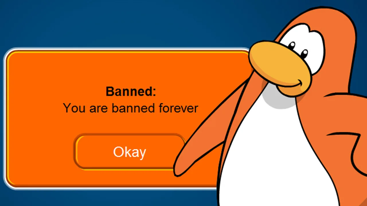 Club Penguin's banned-forever screen