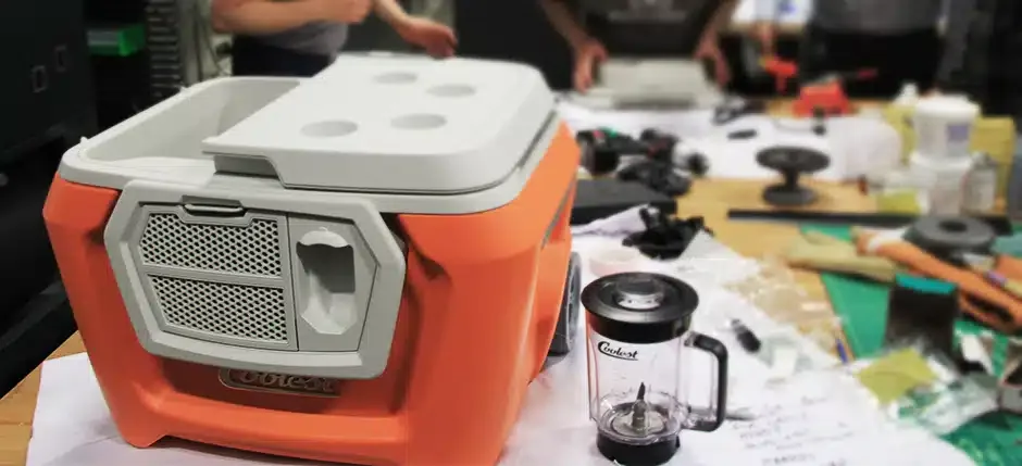 Coolest prototype and detachable blender pitcher on Fathom’s workbench.