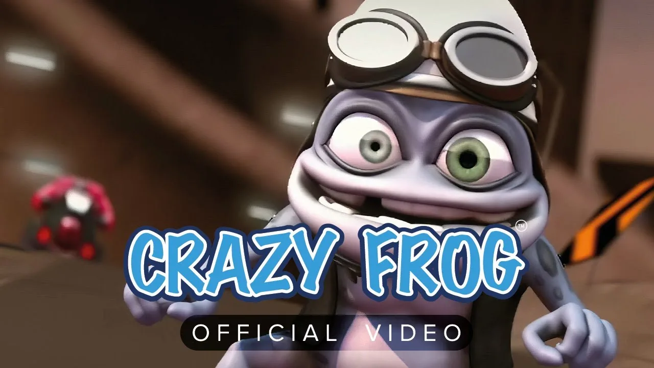 Official Axel F video preview, showing Crazy Frog during the motorcycle chase.