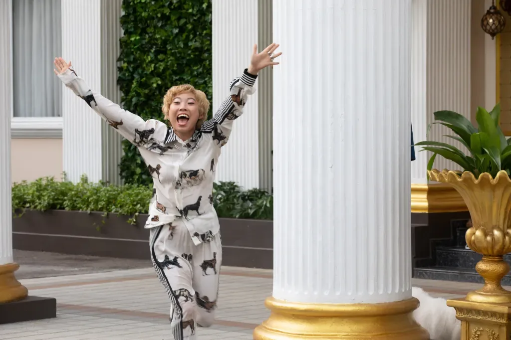 A celebration scene from Crazy Rich Asians.