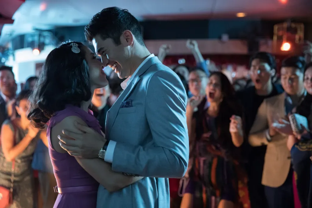 Nick and Rachel dancing at the wedding reception.